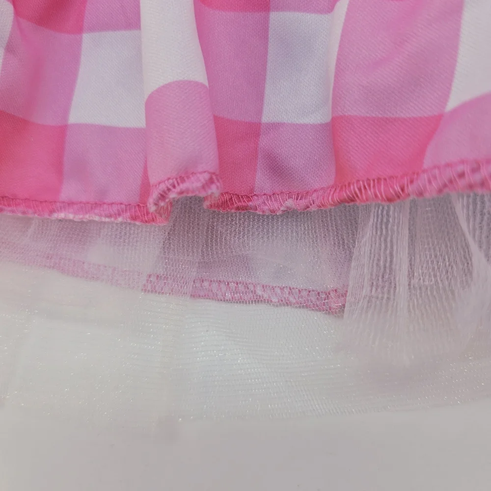 Barbie Pink Gingham Tutu Kit Halloween Costume